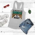 Two Things We Dont Chase Cowboys And Whiskey Leopard Retro Women Flowy Tank
