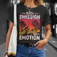 0 Emission 100 Emotion Anti E-Bike Fahrradfahrer T-Shirt Geschenke für Sie