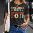 10 Years Old Awesome Since September 2013 10Th Birthday T-shirt Gifts for Her