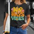 100 Days Of School Vibes 100Th Day Of School Retro Groovy T-shirt Gifts for Her