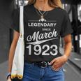 100 Geburtstag 100 Jahre Alt Legendär Seit März 1923 V4 T-Shirt Geschenke für Sie