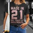 100. Geburtstag Langarmshirt für Frauen und Männer, 100 Jahre Oma & Opa Design Geschenke für Sie