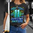 11Th Birthday Comic Style Awesome Since 2012 11 Year Old Boy Unisex T-Shirt Gifts for Her