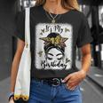 13Th Birthday Decorations Girl Messy Bun 13 Years Old Bday Unisex T-Shirt Gifts for Her