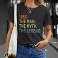 1963 The Man The Myth The Legend 56Th Birthday Vintage Unisex T-Shirt Gifts for Her
