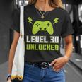 1989 30 Geburtstag Geschenk Level 30 Complete Gamer T-Shirt Geschenke für Sie