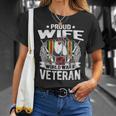 Proud Wife Of A World War 2 Veteran Ww2 Military Spouse Gift  Men Women T-shirt Graphic Print Casual Unisex Tee