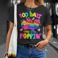 100 Days Of School And Still Poppin Unicorn Girl Pop It  Unisex T-Shirt