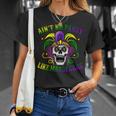 Aint No Party Like Mardi Gras Skeleton Skull New Orleans  Unisex T-Shirt