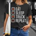 Trucker S For Men   Eat Sleep Truck Repeat Unisex T-Shirt