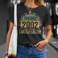 21 Year Old Gifts Vintage 2002 Limited Edition 21St Birthday Unisex T-Shirt Gifts for Her