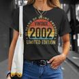 21 Years Old Vintage 2002 Limited Edition 21St Birthday V3 T-Shirt Gifts for Her