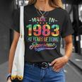 40 Year Old Gifts Made In 1983 Vintage 40Th Birthday Tie Dye Unisex T-Shirt Gifts for Her