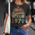44 Year Old Awesome Since May 1979 44Th Birthday Unisex T-Shirt Gifts for Her