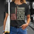 5 Things Dont Mess With Family Faith Friends Flag Firearms T-Shirt Gifts for Her