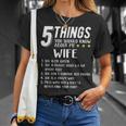 5 Things You Should Know About My Wife V2 T-Shirt Gifts for Her