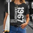 56 Geburtstag Frauen Männer Limited Edition Januar 1967 T-Shirt Geschenke für Sie