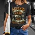 57 Jahre Legendäre Geburt August 1965 T-Shirt, Spezial für 57. Geburtstag Geschenke für Sie