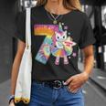7Th Birthday Unicorn Shirt Gift For Girls Age 7 Tie Dye Tee Unisex T-Shirt Gifts for Her
