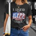 A Legend Since 1922 100Th Birthday Vintage Usa Flag Unisex T-Shirt Gifts for Her
