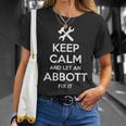 Abbott Funny Surname Birthday Family Tree Reunion Gift Idea Unisex T-Shirt Gifts for Her