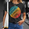 Agronom Superheld Legende Retro-Stil T-Shirt, Agrar-Fan Vintage Look Geschenke für Sie