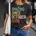 Amazing Since October 2009 Gift 10 Years Old 10Th Birthday Unisex T-Shirt Gifts for Her