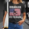 American Flag Retro Vintage Disabled Veteran Retro Vintage T-Shirt Gifts for Her