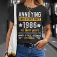 Annoying Since 1986 Funny Married Couple Wedding Anniversary Unisex T-Shirt Gifts for Her