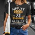 August 2001 Lustige Geschenke Zum 21 Geburtstag Mann Frau T-Shirt Geschenke für Sie