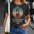 Australian Shepherd Dog Vintage Australian Shepherd Dad T-Shirt Gifts for Her