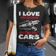 Auto Car Mechanic Gift I Love One Woman And Several Cars Unisex T-Shirt Gifts for Her