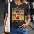 Awesome Since 1952 70Th Birthday Messy Bun Unisex T-Shirt Gifts for Her