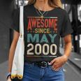 Awesome Since May 2000 Shirt 2000 19Th Birthday Shirt Unisex T-Shirt Gifts for Her