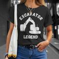 Bagger Legend Baustellenarbeiter Bagger Betreiber T-Shirt Geschenke für Sie