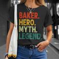 Baker Hero Myth Legend Retro-Vintage-Chefkoch T-Shirt Geschenke für Sie
