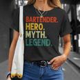 Barkeeper Hero Myth Legend Vintage Barkeeper T-Shirt Geschenke für Sie