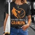 Basketball Opa Schwarzes T-Shirt mit Spielergrafik Geschenke für Sie