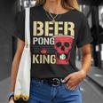 Beer Pong King Alkohol Trinkspiel Beer Pong T-Shirt Geschenke für Sie