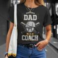 Best Dad Sports Coach Baseball Softball Ball Father Unisex T-Shirt Gifts for Her