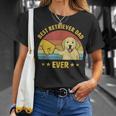 Mens Best Golden Retriever Dad Ever Vintage Puppy Lover T-Shirt Gifts for Her
