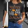Best Leg Day Ever Turkey Funny Thanksgiving Men Women Kids Unisex T-Shirt Gifts for Her
