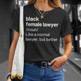 Black Female Lawyer African American Attorney Definition Unisex T-Shirt Gifts for Her