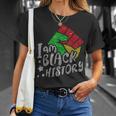 I Am Black Woman Blm Melanin Educated Black History Month T-Shirt Gifts for Her