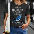 Blauhäher Menschliches Kostüm T-Shirt, Stellers Jay Tierisches Design Geschenke für Sie