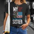 Brother My Soldier Hero Proud Military Sister - Veteran T-shirt Gifts for Her