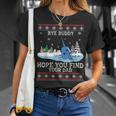 Byebuddyhopeyou Find Your Dad Whale Ugly Xmas Sweater Unisex T-Shirt Gifts for Her