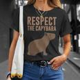 Capybara Gifts Respect The Capybara Cute Animal Unisex T-Shirt Gifts for Her
