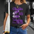 Chapter 45 Fabulous Since 1978 Purple 45Th Birthday Unisex T-Shirt Gifts for Her
