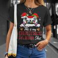 This Is My Christmas Pajamas Santa Hat Gamer Video Game T-shirt Gifts for Her